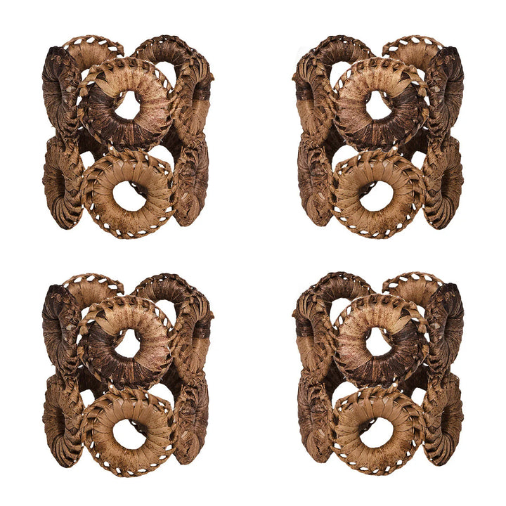 Rustic Ring Napkin Ring Set/4 - Natural
