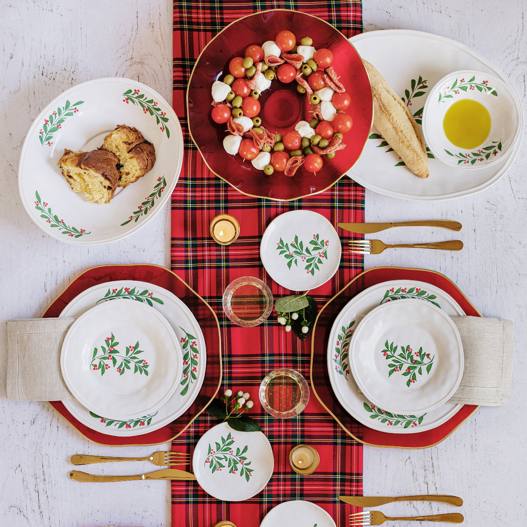 Aria Holiday Shallow Oval Bowl