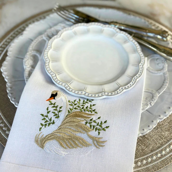 Bella Bianca Beaded Bread Plate