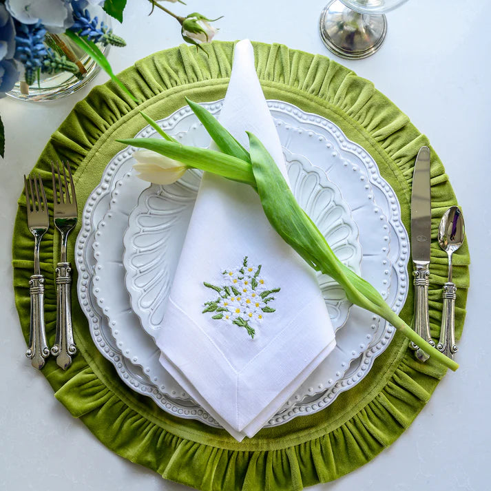 Bella Bianca Beaded Charger