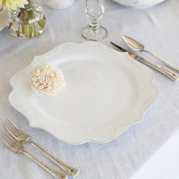 Bella Bianca Filigree Charger