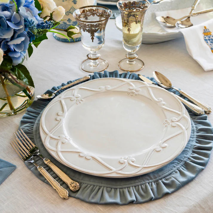 Bella Bianca Ribbon Charger