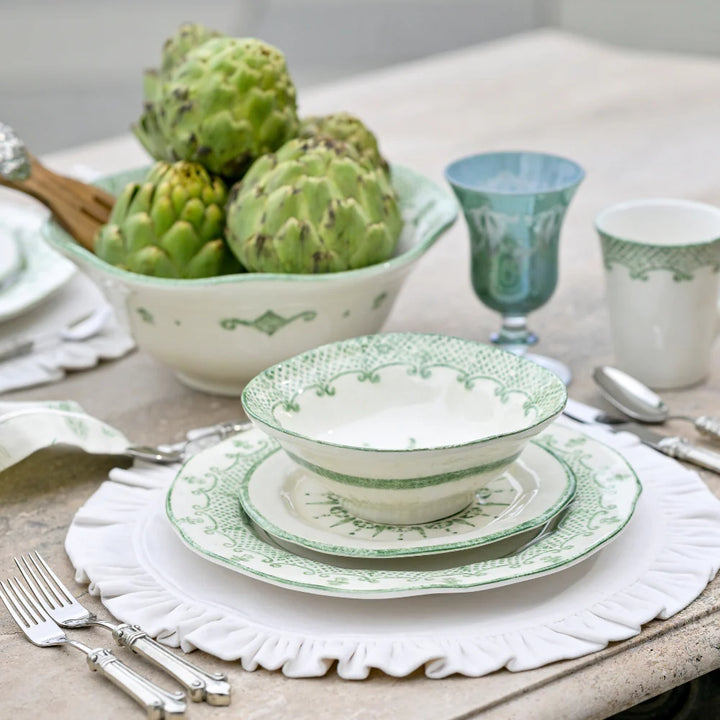 Burano Green Large Serving Bowl