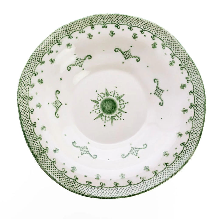 Burano Green Pasta Serving Bowl