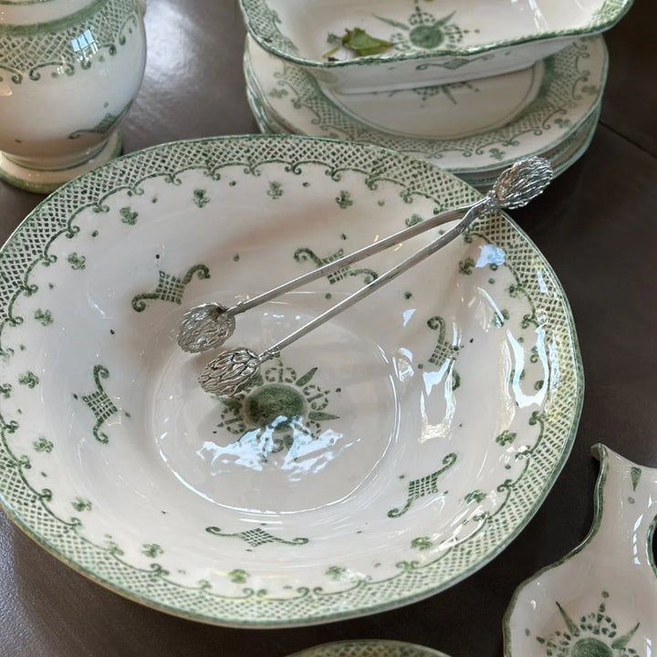 Burano Green Pasta Serving Bowl