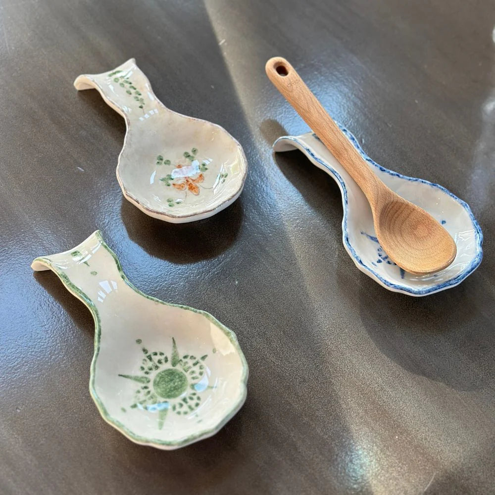 Burano Green Spoon Rest