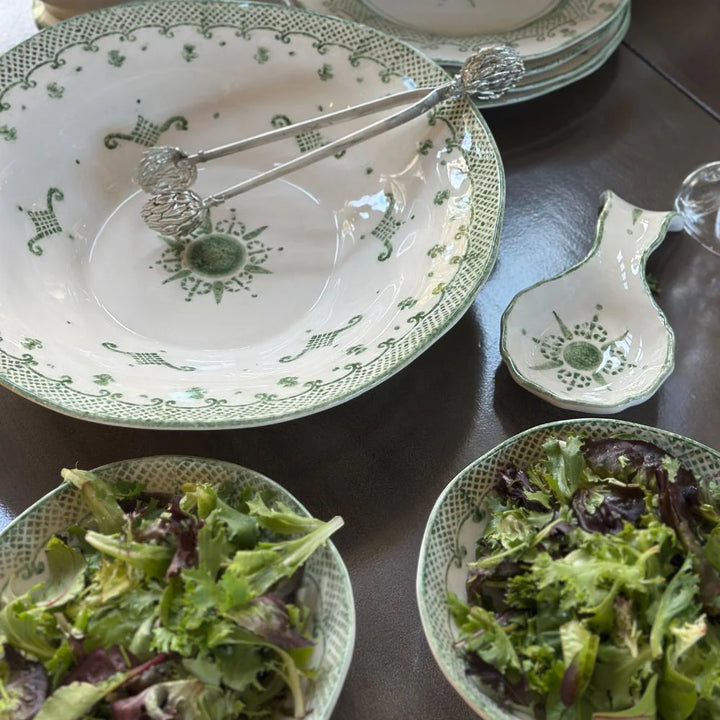 Burano Green Pasta Serving Bowl