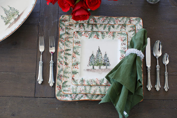 Natale Square Signed Platter / Charger