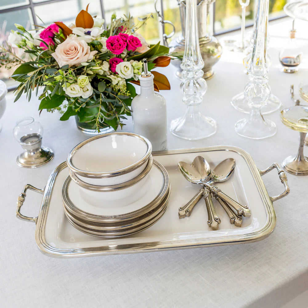 Tuscan Rectangular Tray with Handles