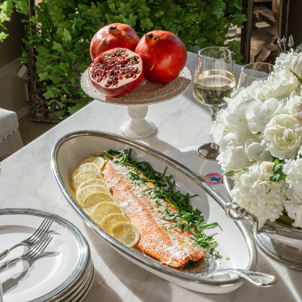 Tuscan Oval Fish Platter