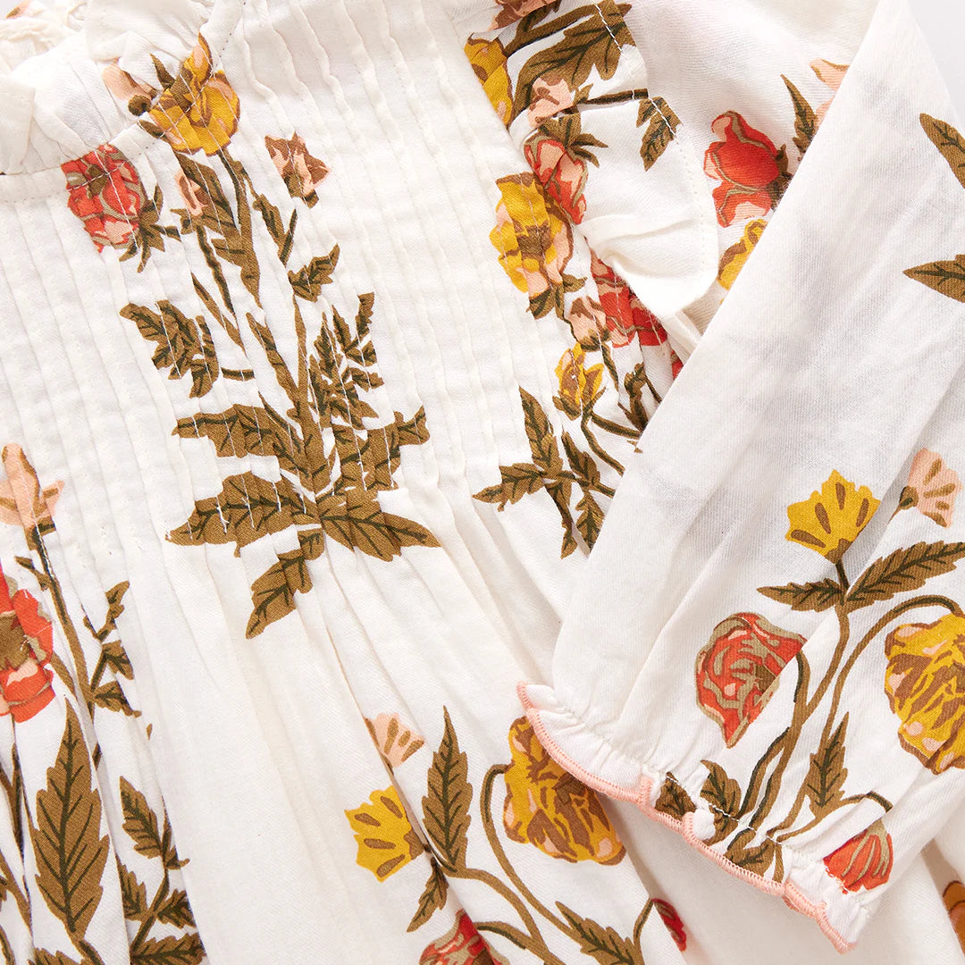 Girls Jaipur Dress - Harvest Poppy