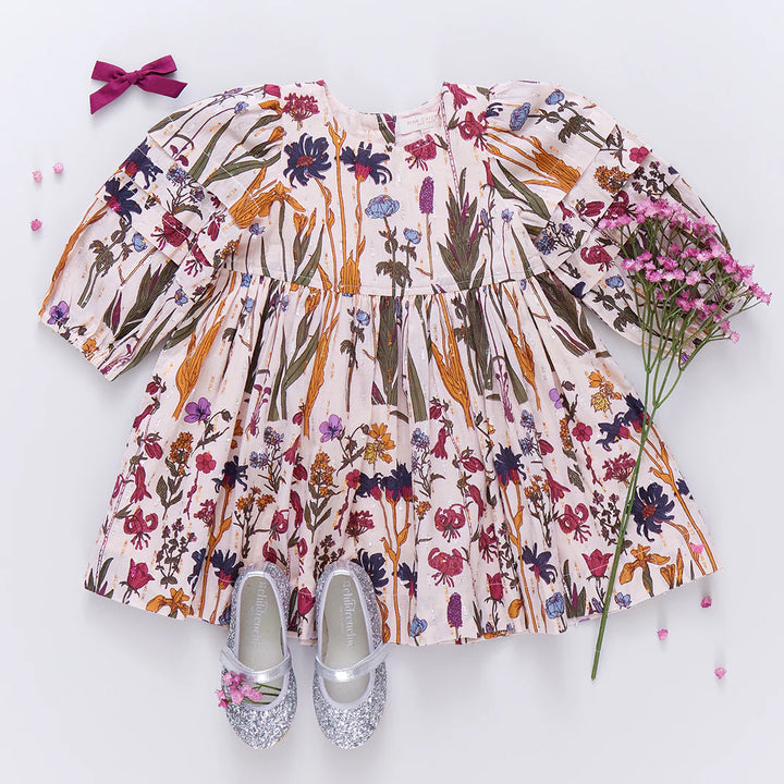 Girls Brooke Dress - Autumn Flowers