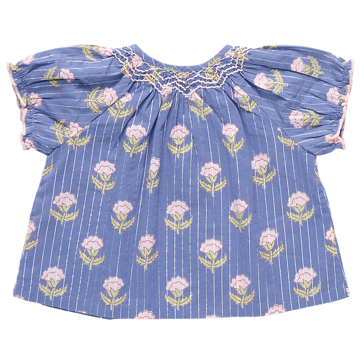 Girls Ava Top - Periwinkle Small Bud