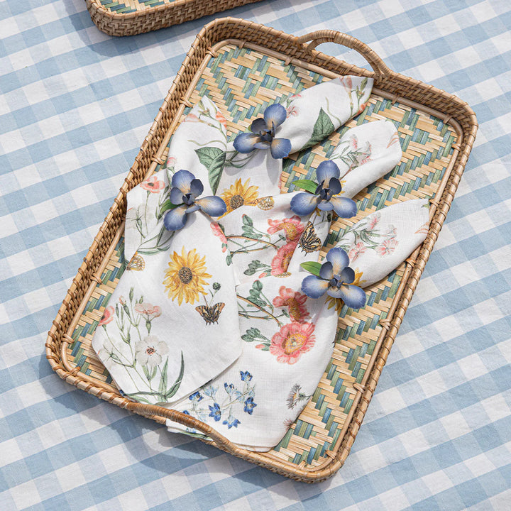 Villa Seville 18" Tray - Chambray