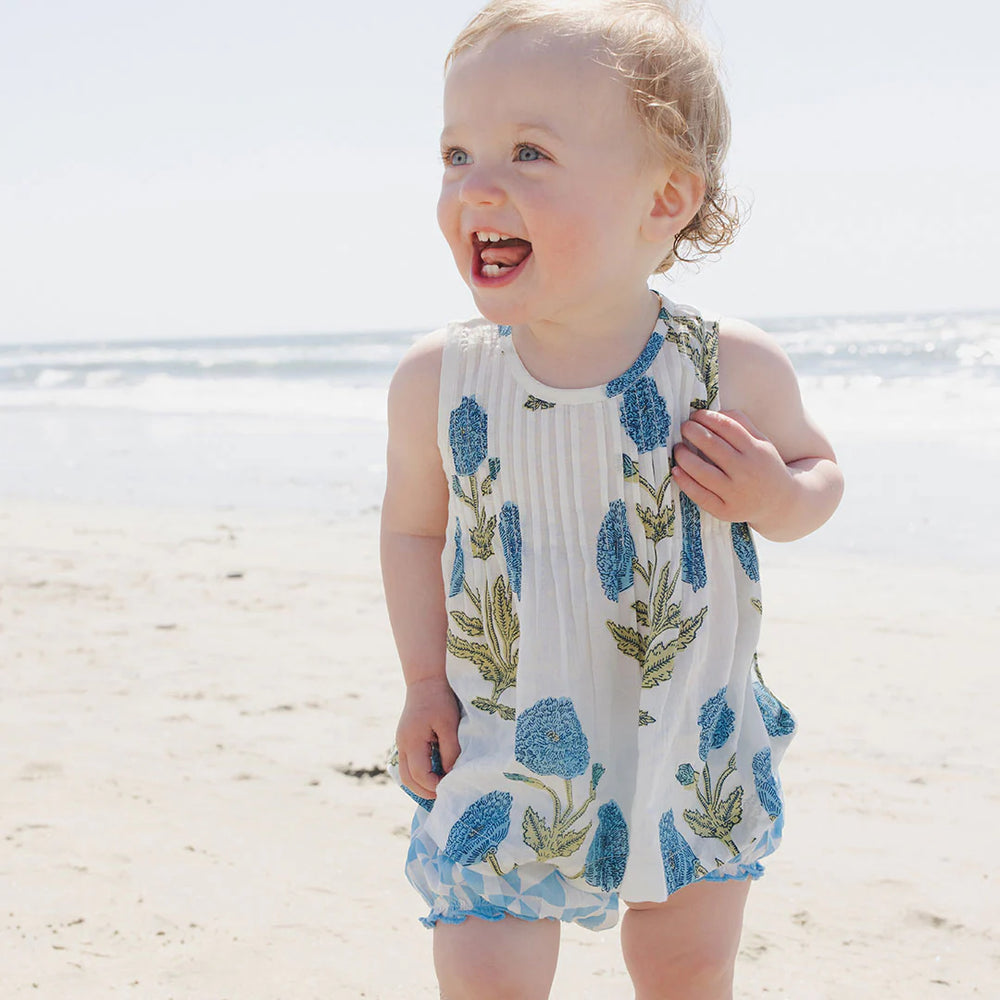 Baby Girls Jaipur 2-Piece Set - Blue Oversized Dandelion