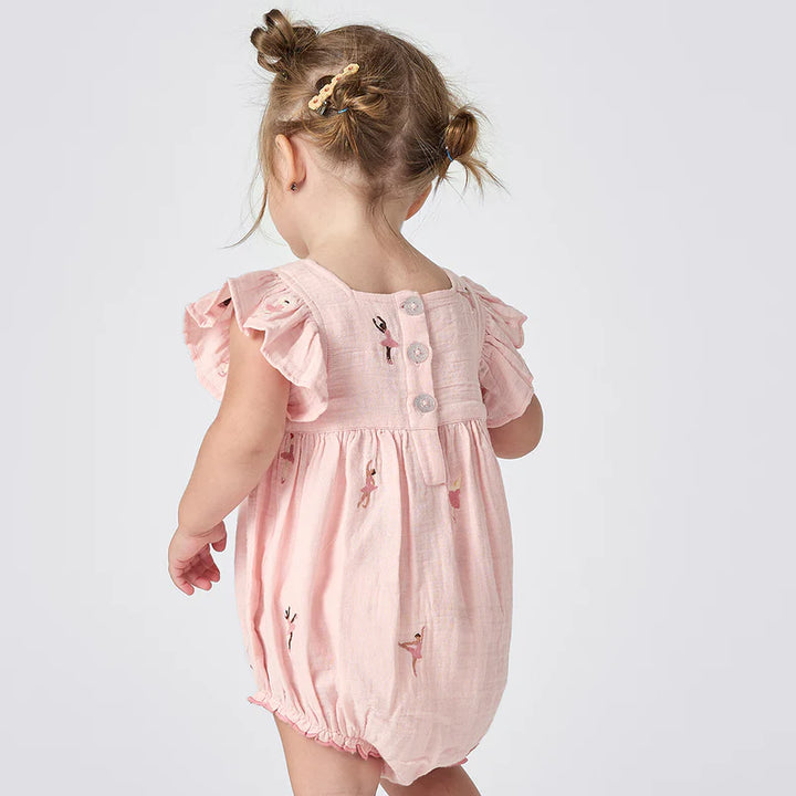 Baby Girl Elsie Bubble - Ballerina Embroidery
