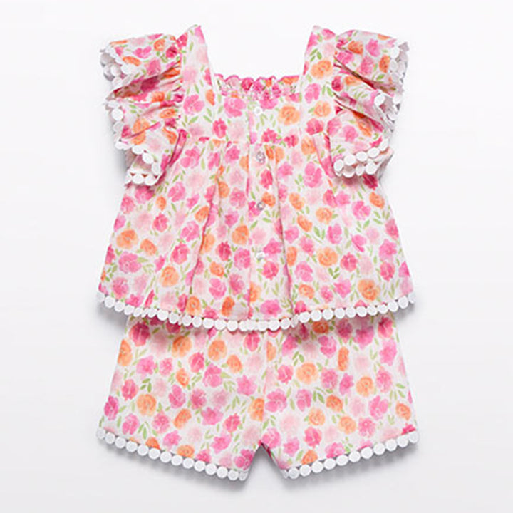 Fuchsia Floral Short Set