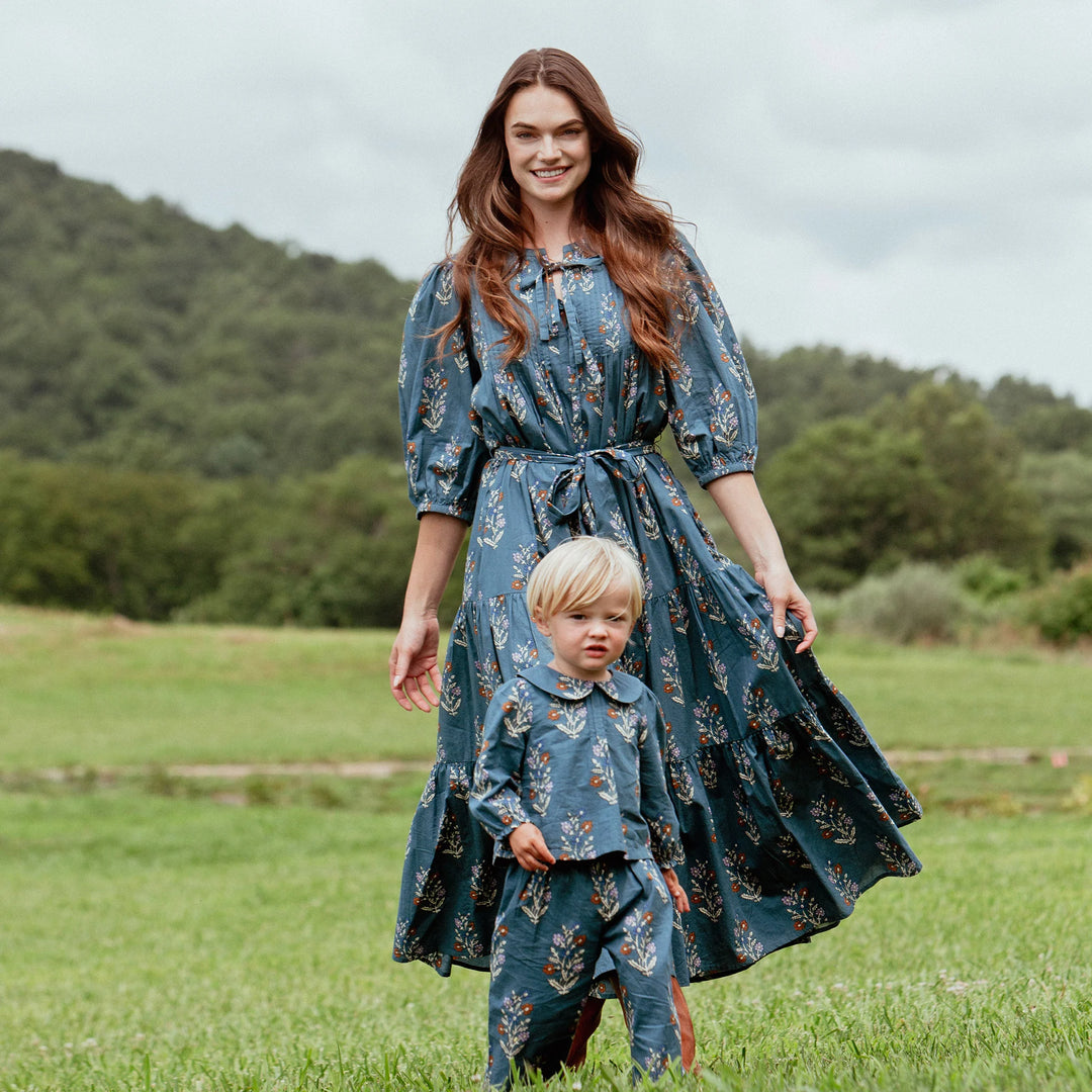 Mommy and me matching Balsam Dewdrop floral outfits featuring the Baby Girls Dawson 2-PC Set
