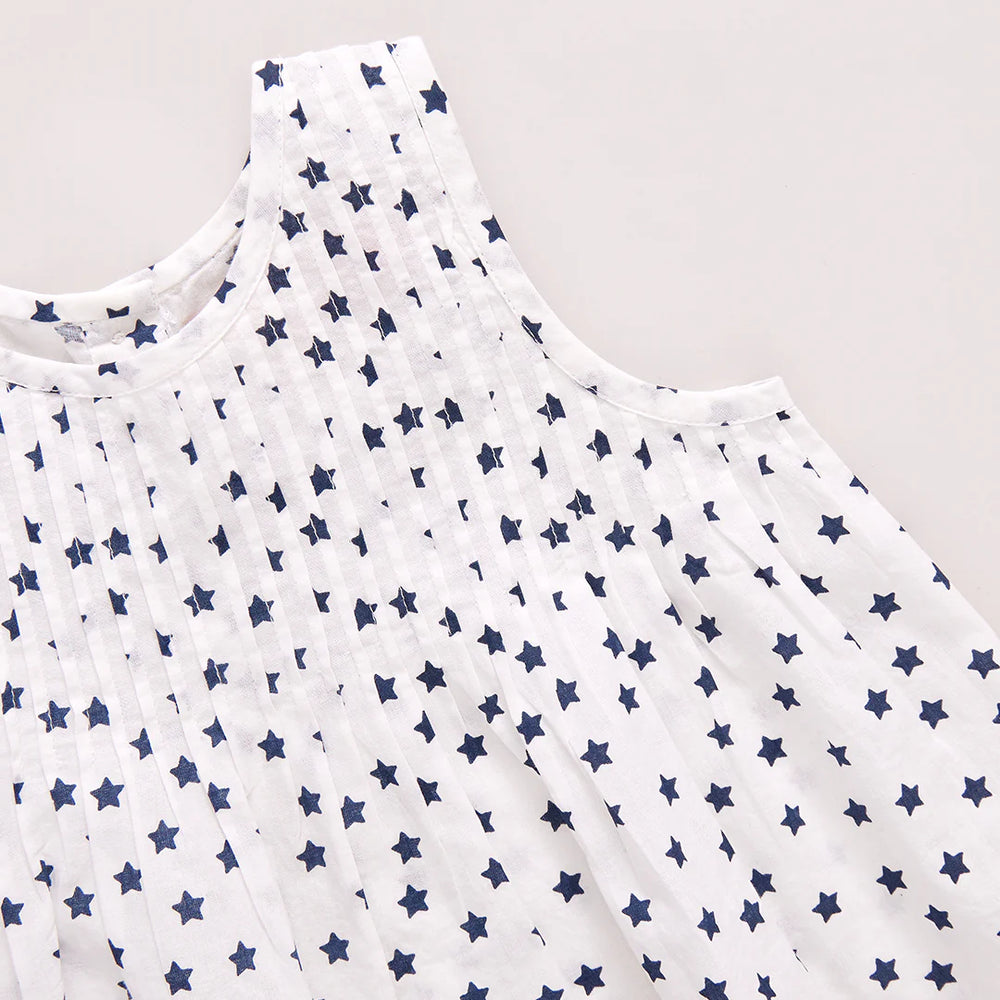 Baby Girls Jaipur Set - Cream Ditsy Stars
