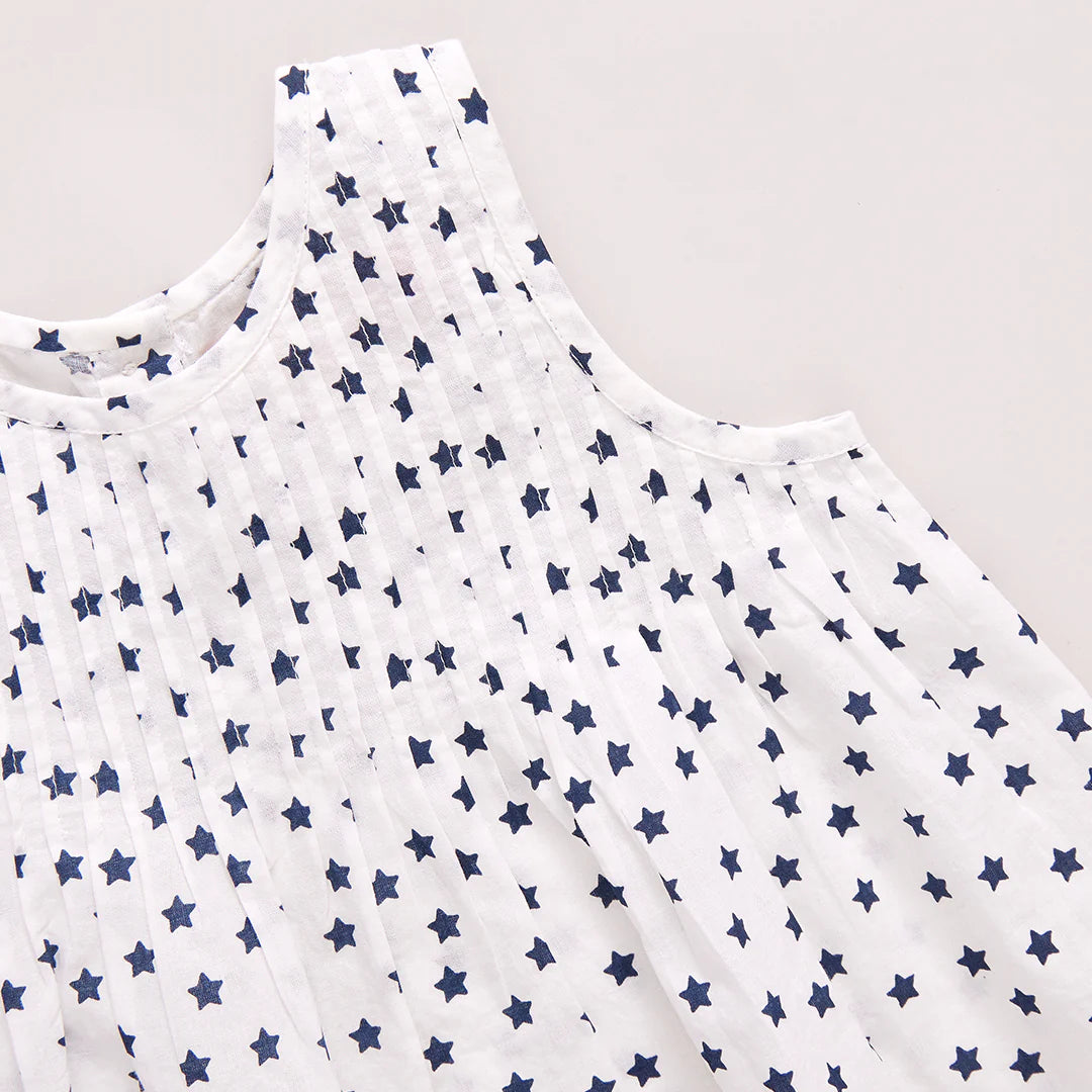 Baby Girls Jaipur Set - Cream Ditsy Stars
