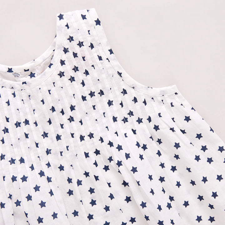 Baby Girls Jaipur Set - Cream Ditsy Stars