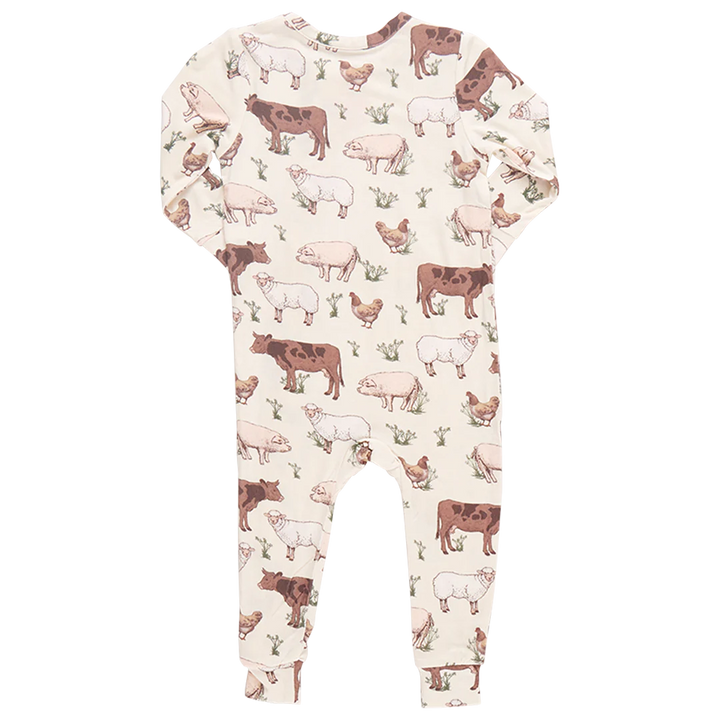 Baby Bamboo Romper - Farm Life