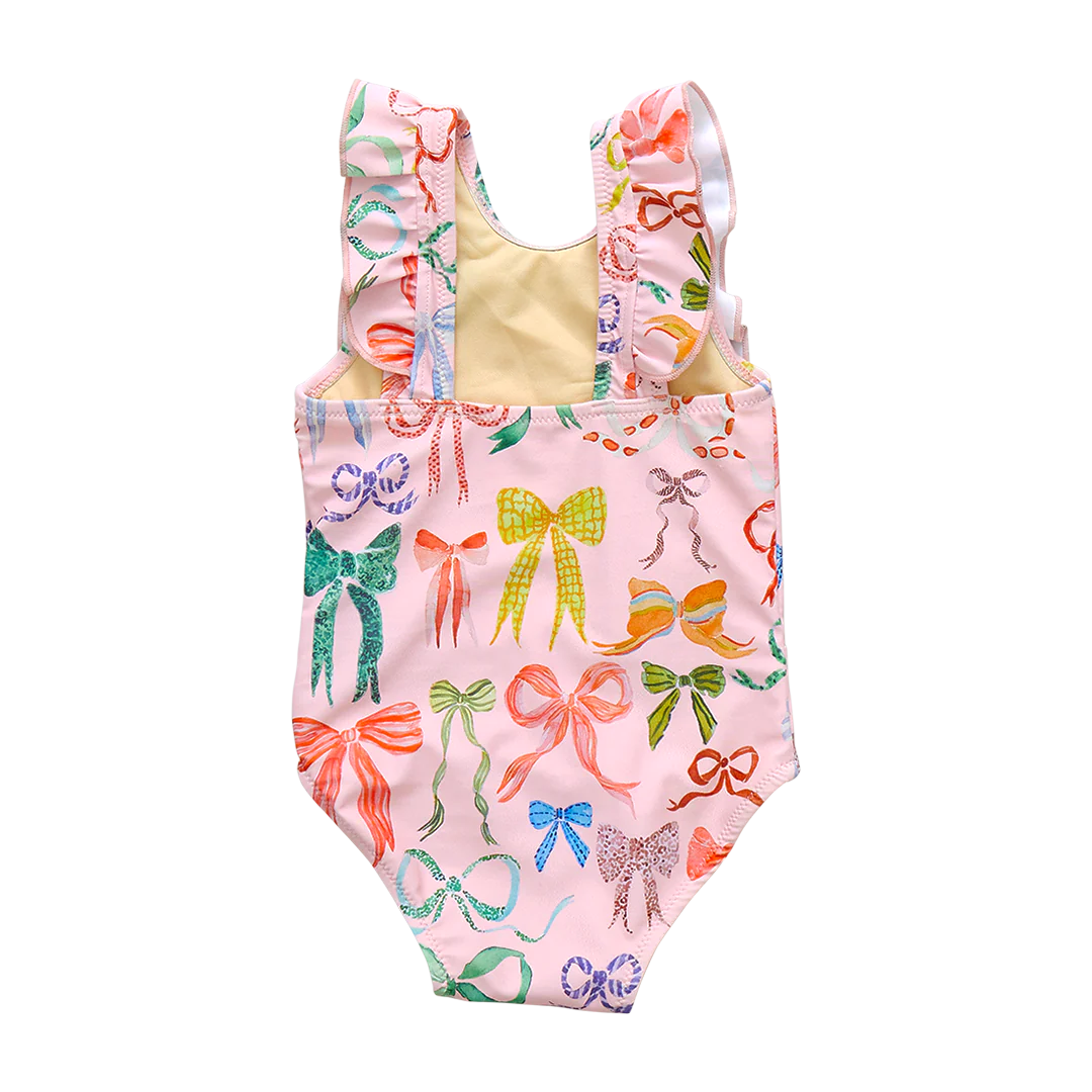 Baby Girls Katniss Suit - Watercolor Bows