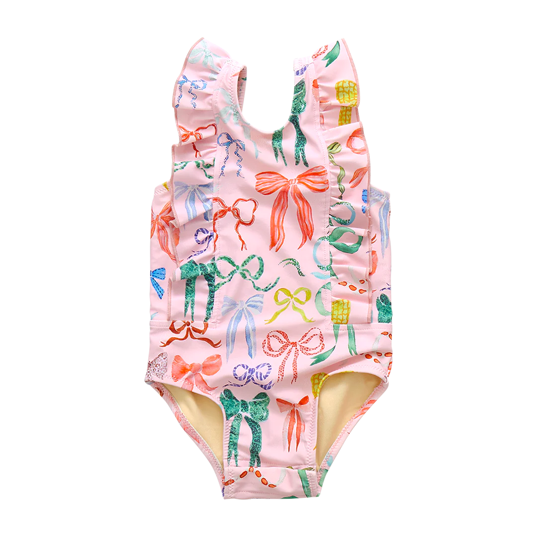 Baby Girls Katniss Suit - Watercolor Bows