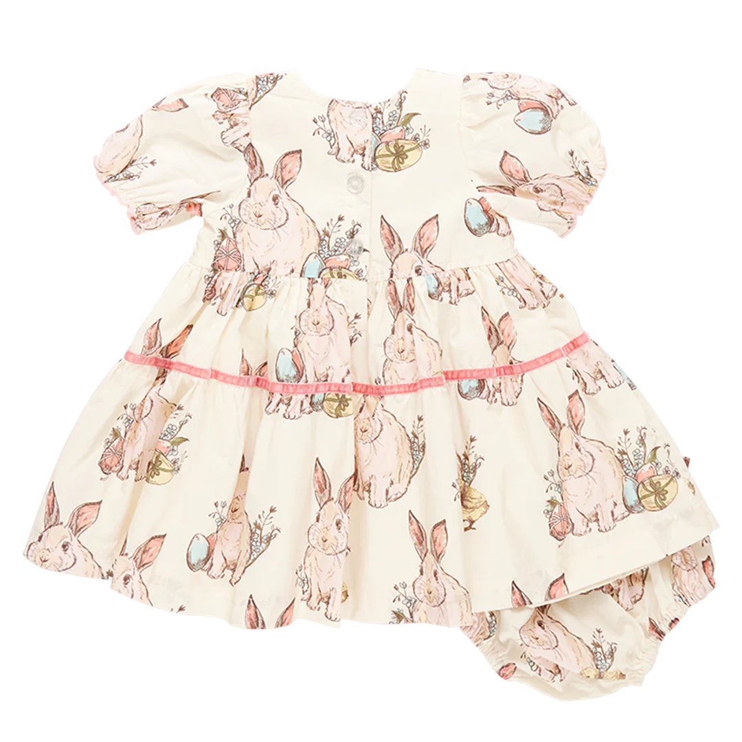 Baby Girls Maribelle Dress Set - Bunny Friends