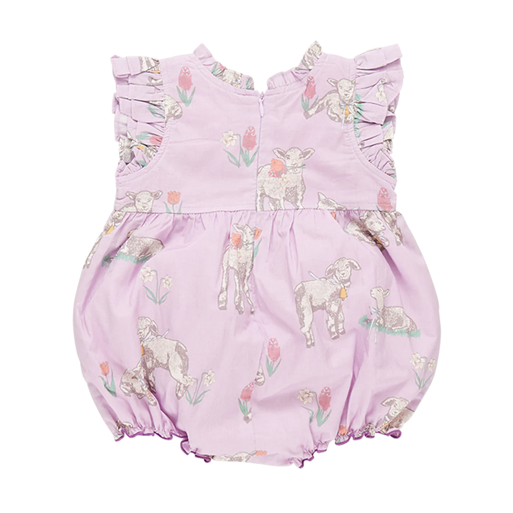 Baby Girls Leila Bubble - Lavender Lambs