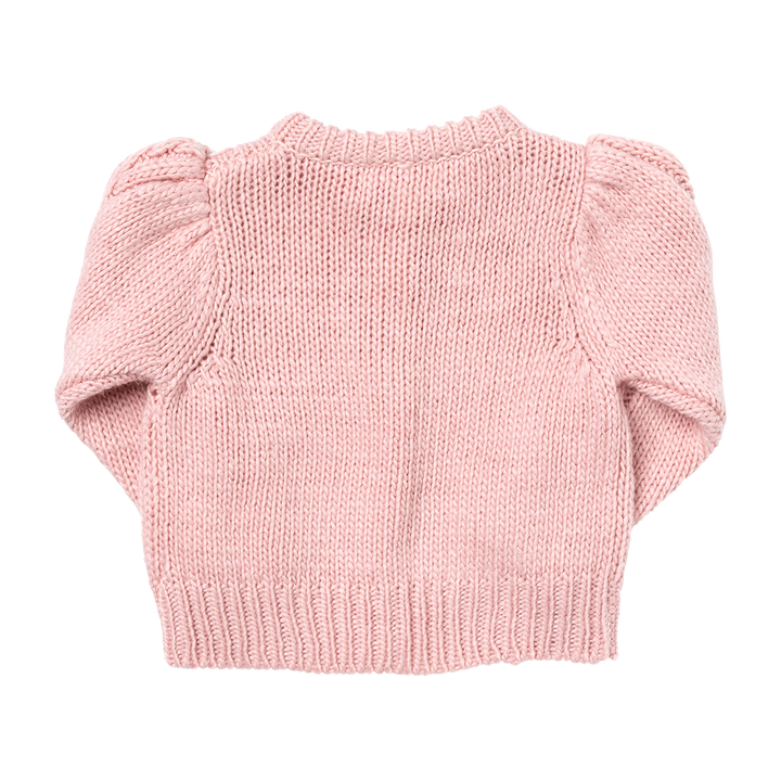 Baby Girls Cable Constance Sweater - Dusty Rose