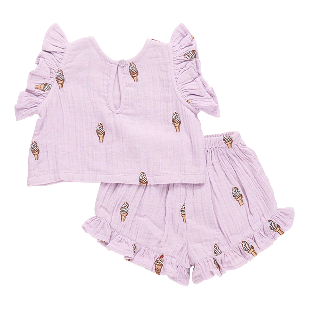 Baby Girls Roey 2-Piece Set - Lavender Soft Serve