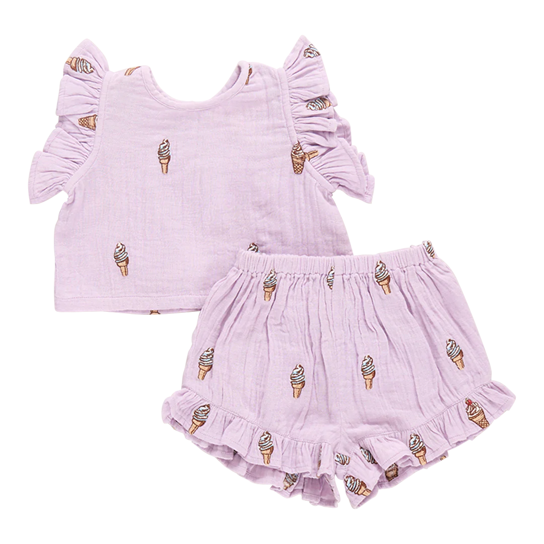 Baby Girls Roey 2-Piece Set - Lavender Soft Serve