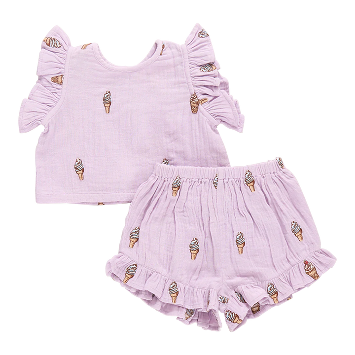 Baby Girls Roey 2-Piece Set - Lavender Soft Serve