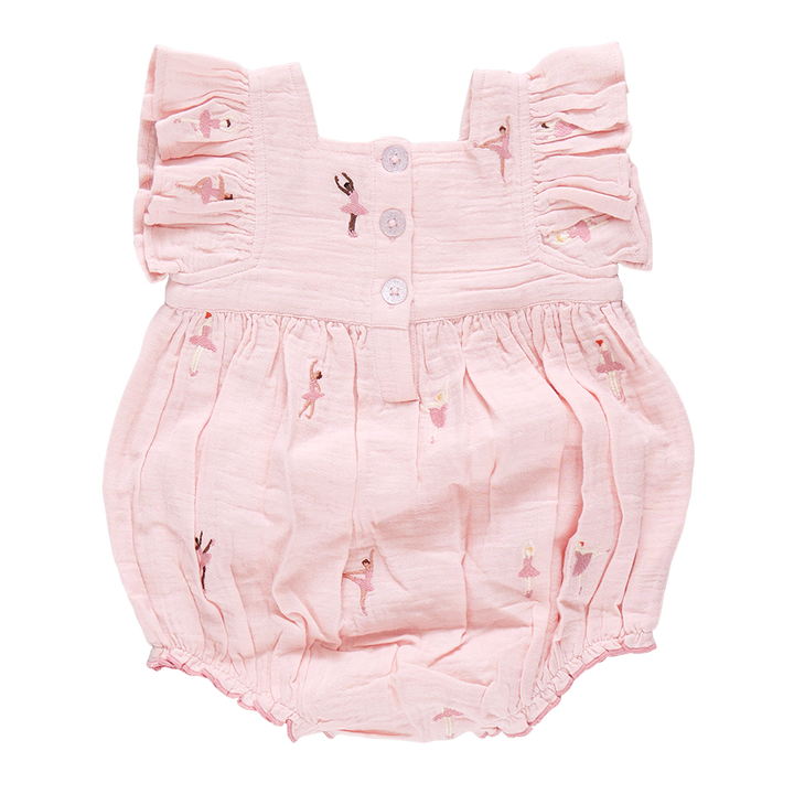 Baby Girl Elsie Bubble - Ballerina Embroidery