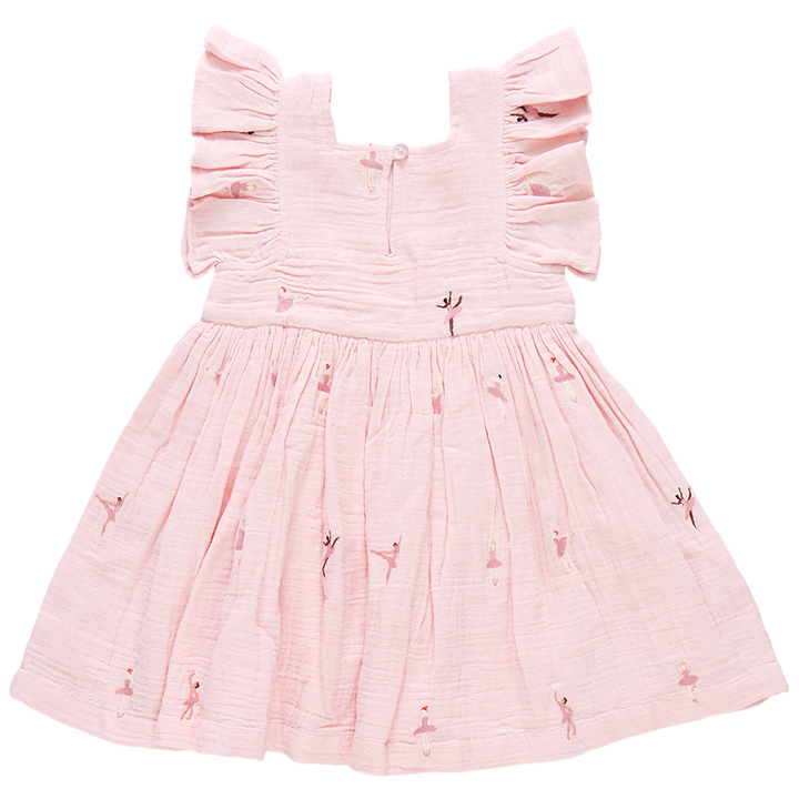 Girls Elsie Dress - Ballerina Embroidery