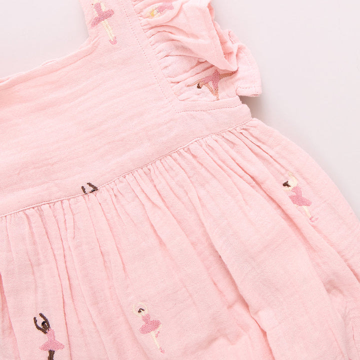 Baby Girl Elsie Bubble - Ballerina Embroidery
