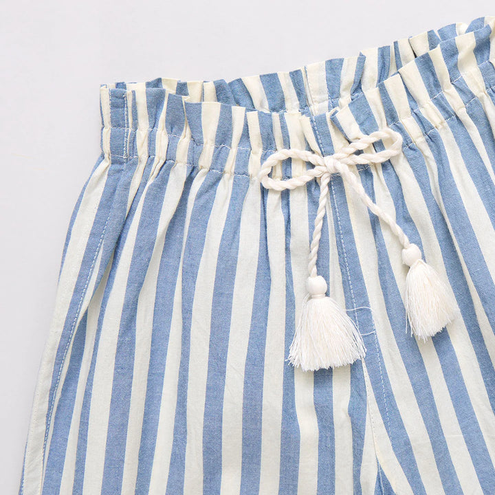 Girls Theodore Pant - Blue Stripe