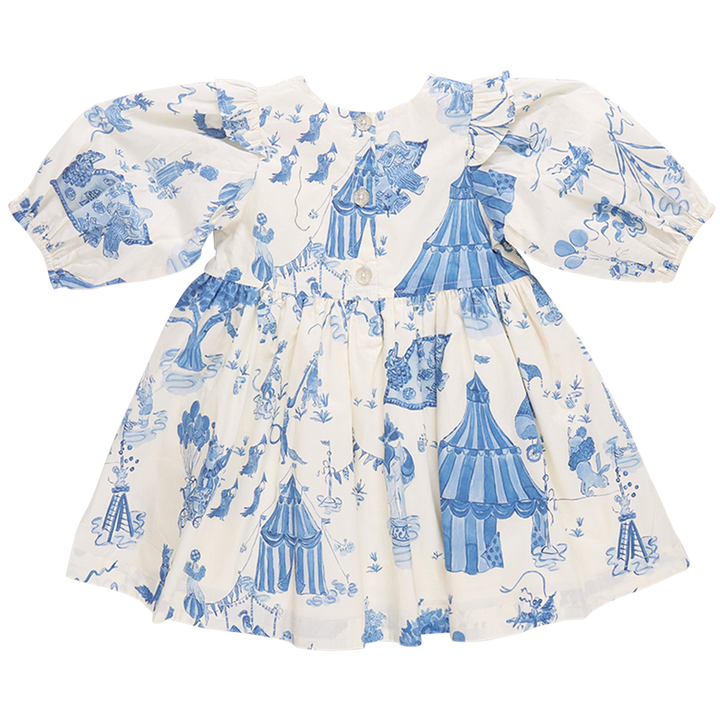 Girls Brooke Dress - Blue Circus