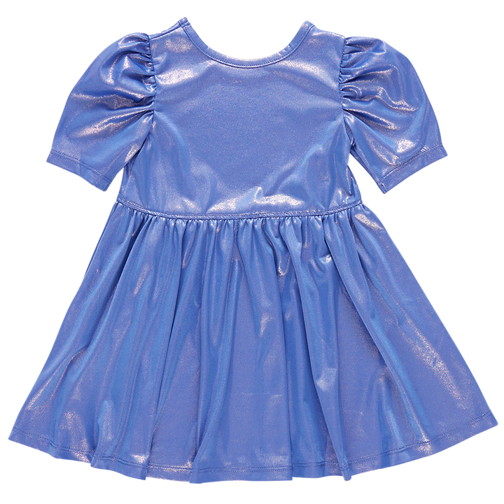 Girls Lame Laurie Dress - Blue