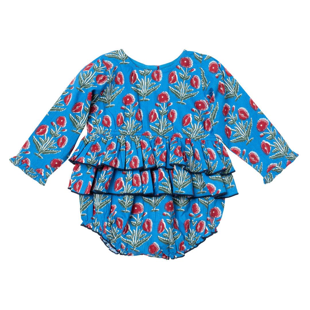Baby Girls Heidi Bubble - Blue Dandelion