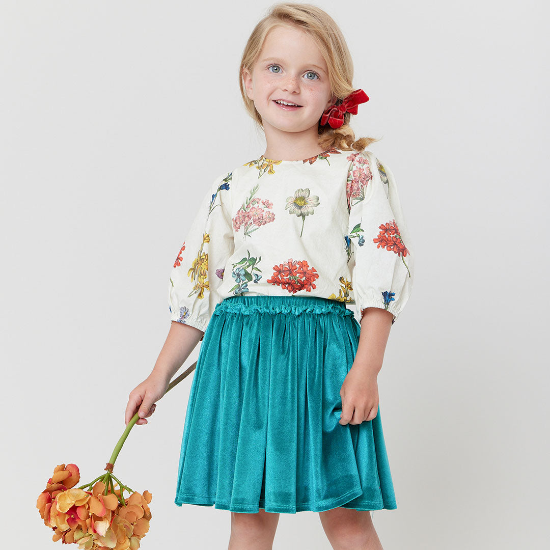 Girls Dana Top - Notebook Botanical