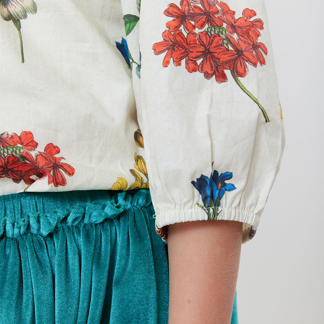 Girls Dana Top - Notebook Botanical