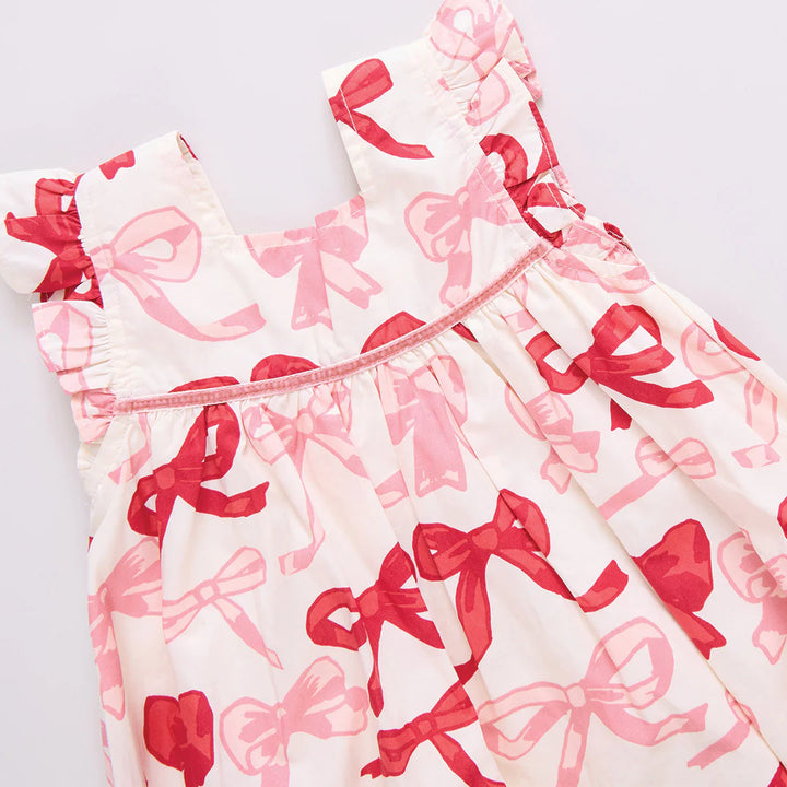 Baby Girls Camelia Dress Set - Valentines Bows