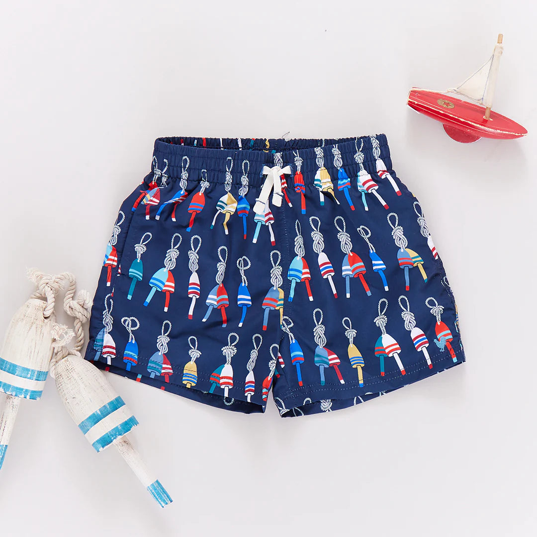 Boys Swim Trunk - Navy Buoys