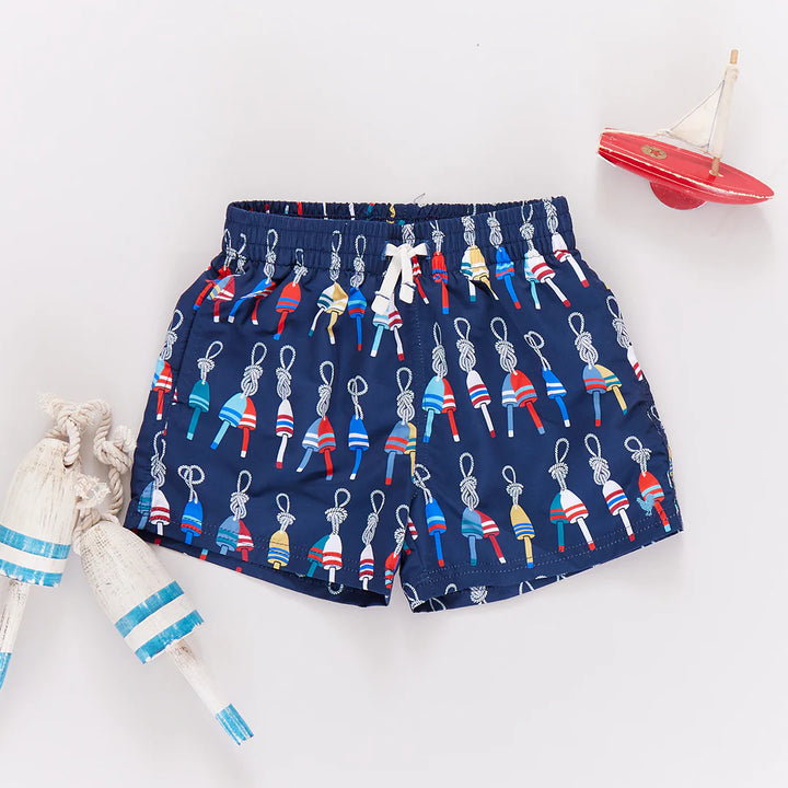 Boys Swim Trunk - Navy Buoys