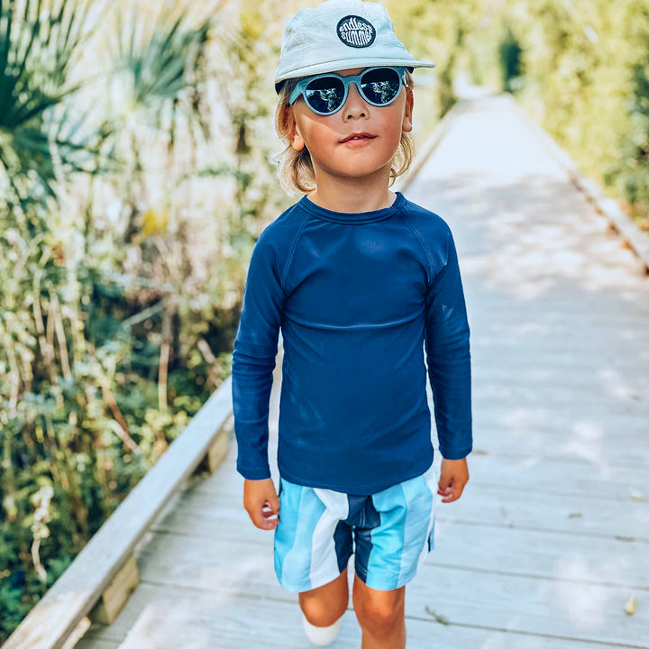 Boys Rash Guard - Navy