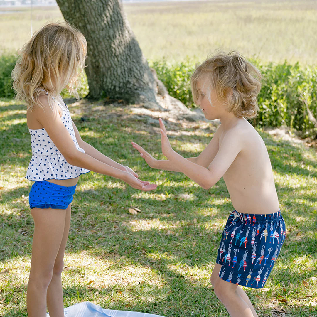 Boys Swim Trunk - Navy Buoys