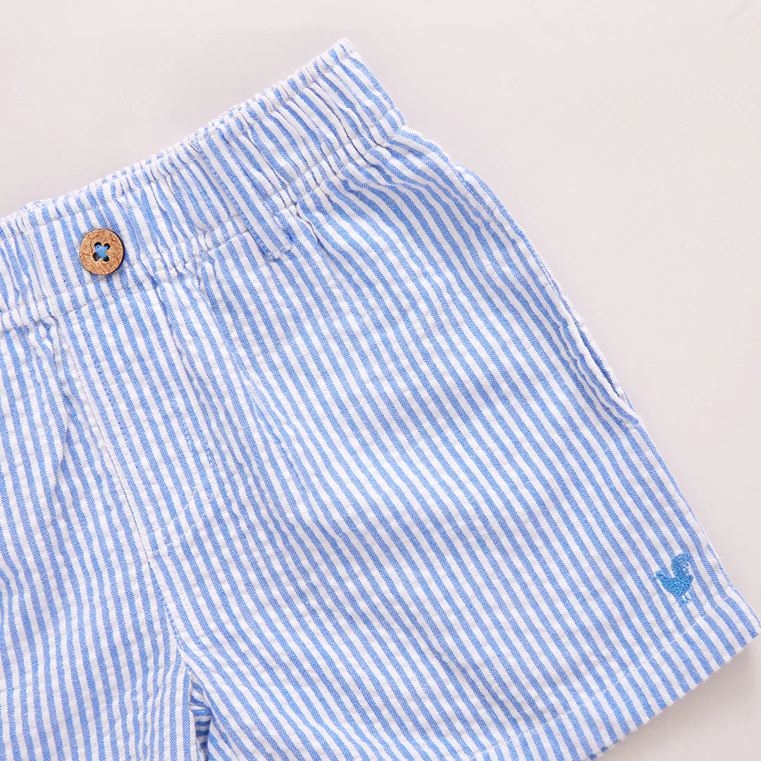 Boys Jackson Short - Blue Seersucker