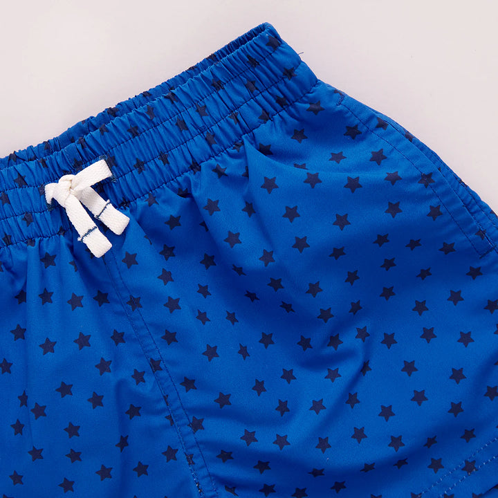 Boys Swim Trunk - Blue Ditsy Stars